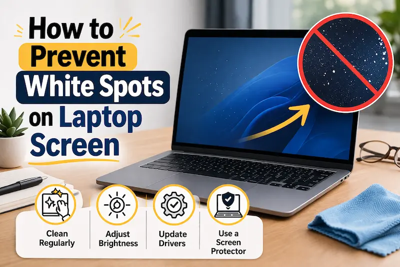 How to Prevent White Spots on Laptop Screen
