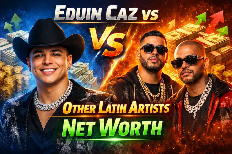 Eduin Caz vs Other Latin Artists Net Worth