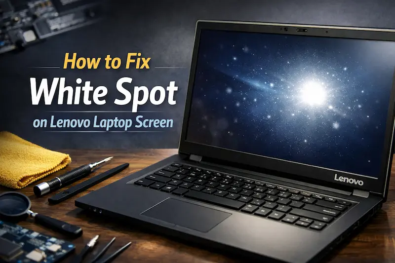 How to Fix White Spot on Lenovo Laptop Screen