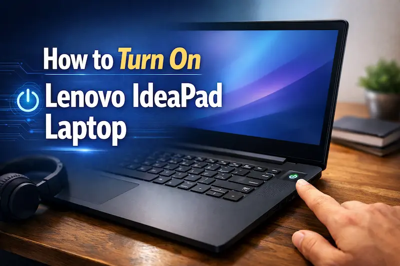 How to Turn On Lenovo IdeaPad Laptop