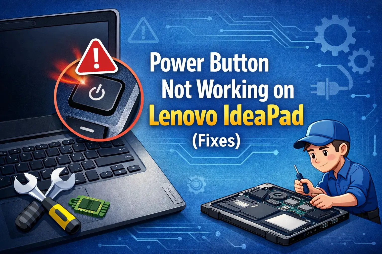 Power Button Not Working on Lenovo IdeaPad (Fixes)