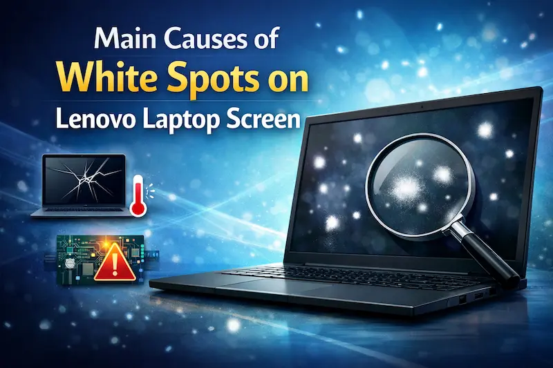 Main Causes of White Spots on Lenovo Laptop Screen