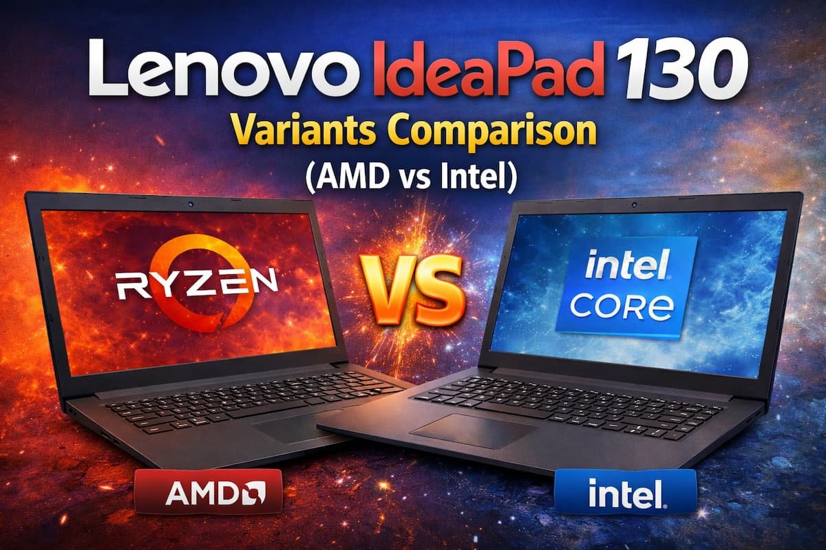 Lenovo IdeaPad 130 Variants Comparison (AMD vs Intel)