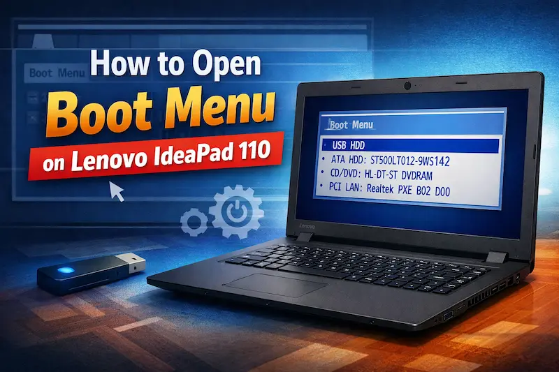 How to Open Boot Menu on Lenovo IdeaPad 110