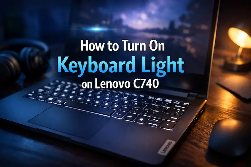 How to Turn On Keyboard Light on Lenovo C740