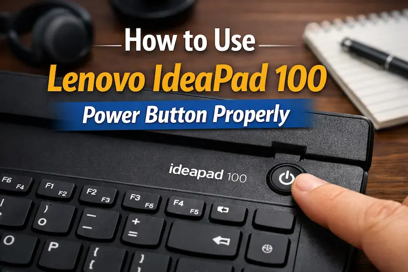 How to Use Lenovo IdeaPad 100 Power Button Properly