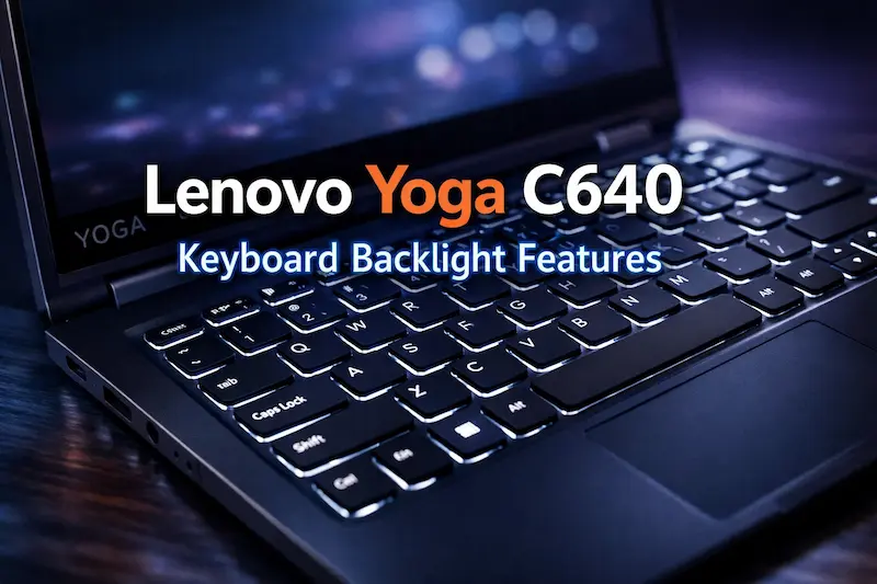 Lenovo Yoga C640 Keyboard Backlight Features