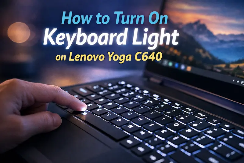 How to Turn On Keyboard Light on Lenovo Yoga C640