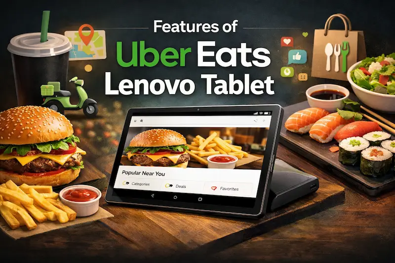 Features of Uber Eats Lenovo Tablet