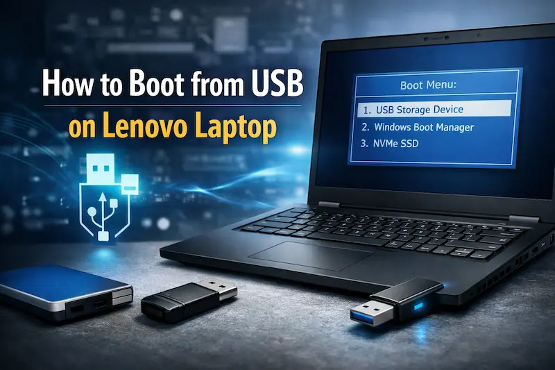 How to Boot from USB on Lenovo Laptop