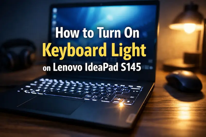 How to Turn On Keyboard Light on Lenovo IdeaPad S145