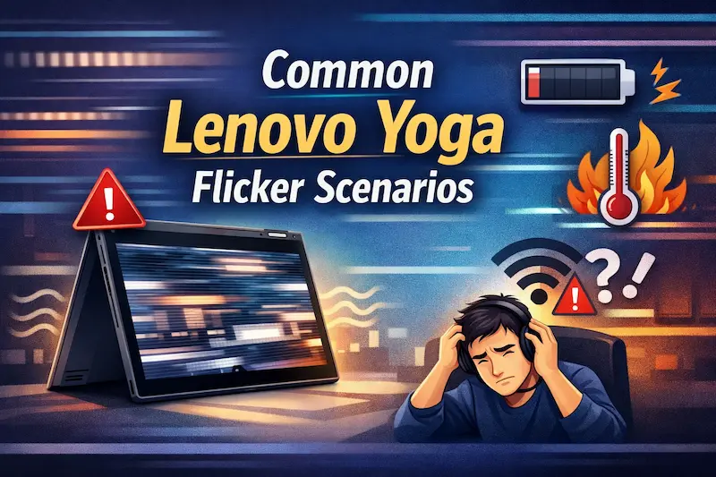 Common Lenovo Yoga Flicker Scenarios
