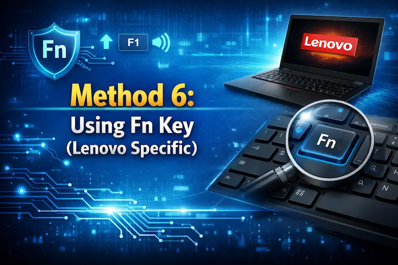 Method 6: Using Fn Key (Lenovo Specific)