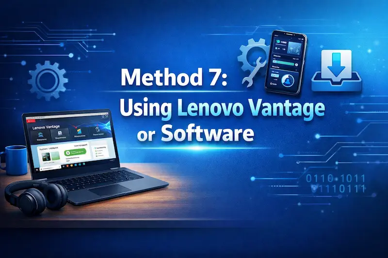 Method 7: Using Lenovo Vantage or Software