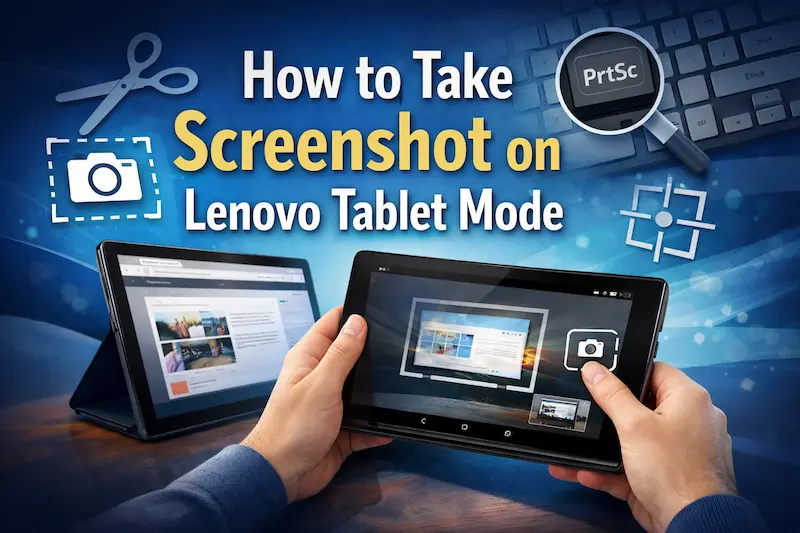 How to Take Screenshot on Lenovo Tablet Mode