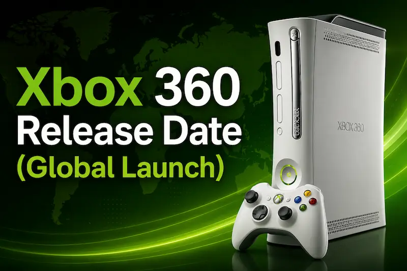 Xbox 360 Release Date (Global Launch)