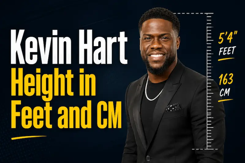 Kevin Hart Height in Feet and CM