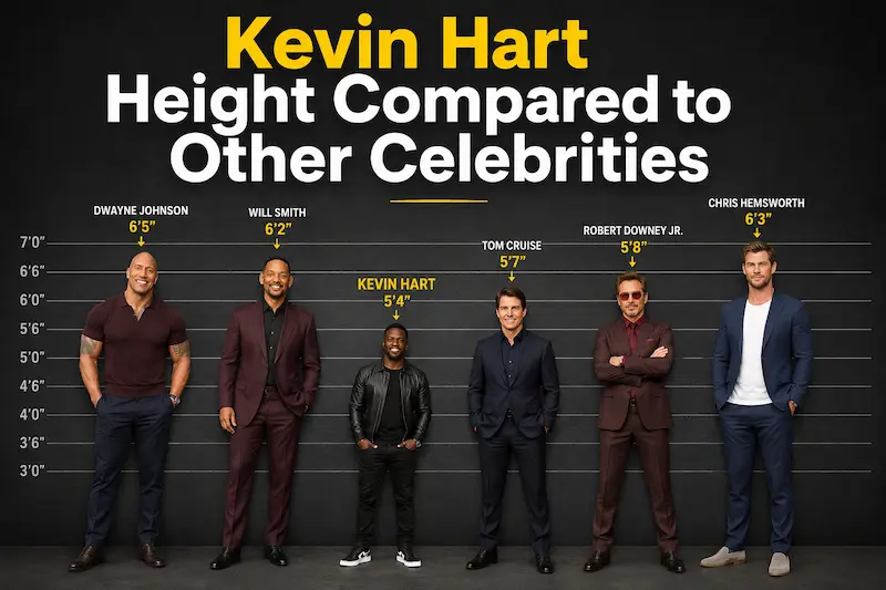 Kevin Hart Height Compared to Other Celebrities