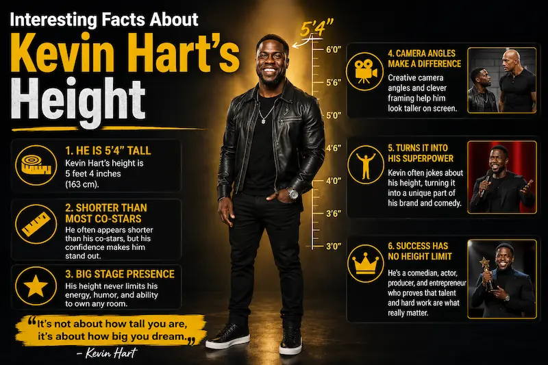 Interesting Facts About Kevin Hart’s Height