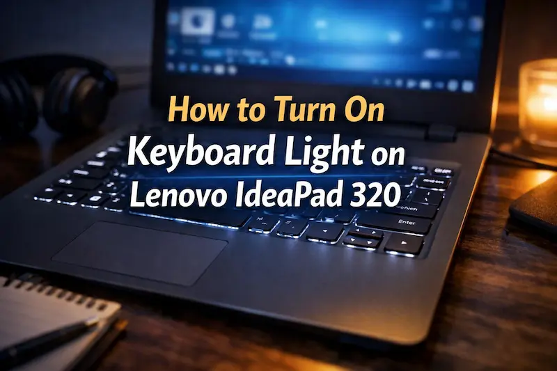 How to Turn On Keyboard Light on Lenovo IdeaPad 320