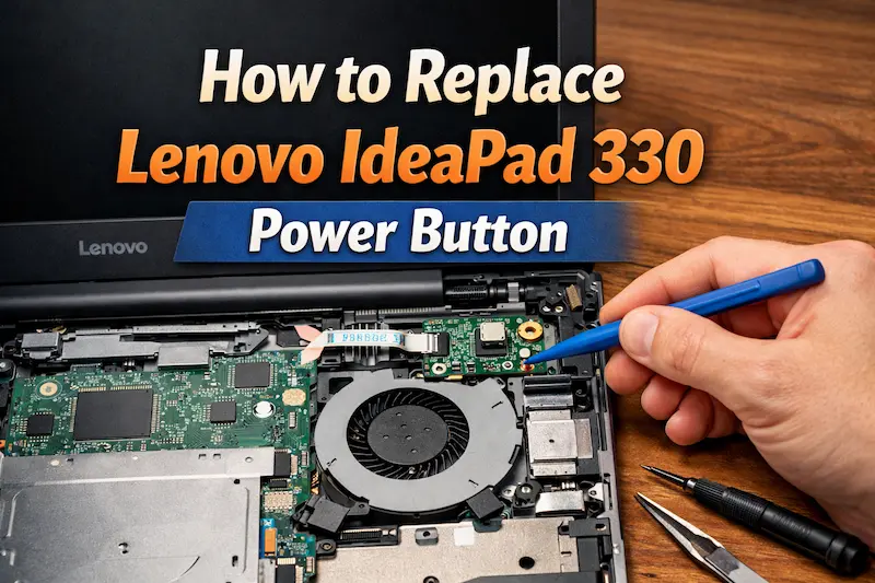 How to Replace Lenovo IdeaPad 330 Power Button