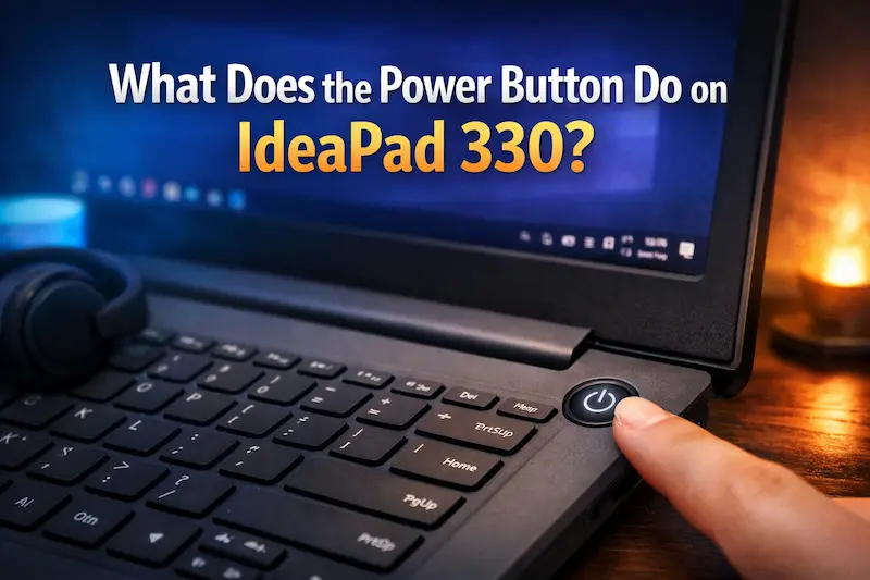 What Does the Power Button Do on IdeaPad 330?
