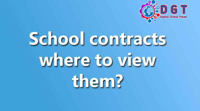 School contracts where to view them?