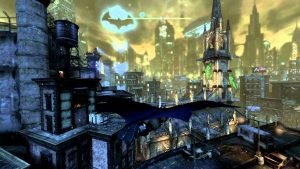 How do you glide in Batman Arkham City PS4