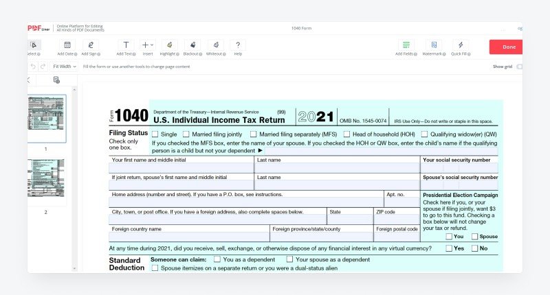 How to Fill Out a 1040 Form