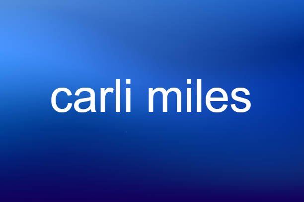carli miles