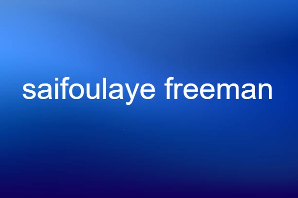 saifoulaye freeman